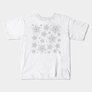 COLOR ME! Abstracted Flower Pattern Kids T-Shirt